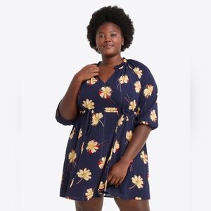 Draper James Kellie Babydoll Dress in Wild Cosmos